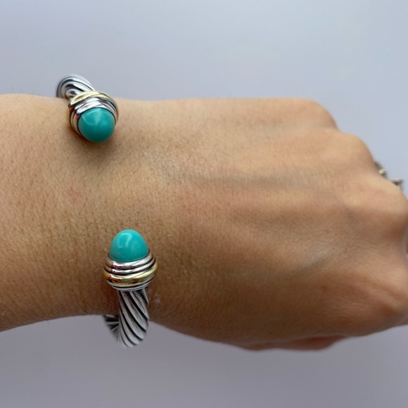 David Yurman 7mm Turquoise Bracelet - Picture 8 of 14